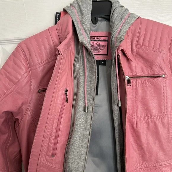 **RARE** Harley-Davidson Pink Leather Jacket Pink Label Collection - Picture 5 of 11